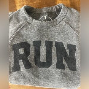 RUN crew neck sweatshirt